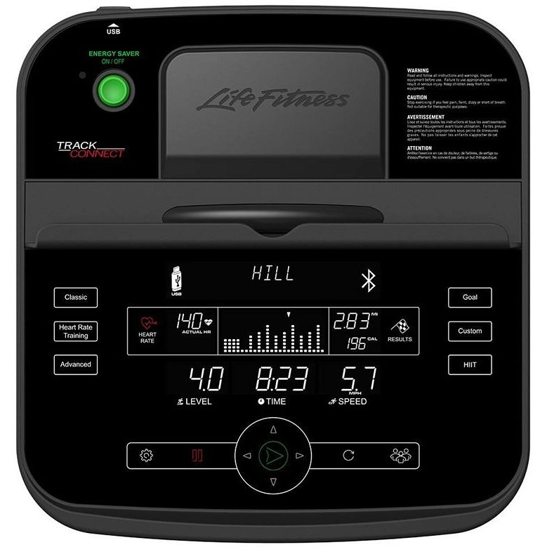 Life Fitness E1 Elliptical Cross-Trainer Base + Track Console, Ex-Display