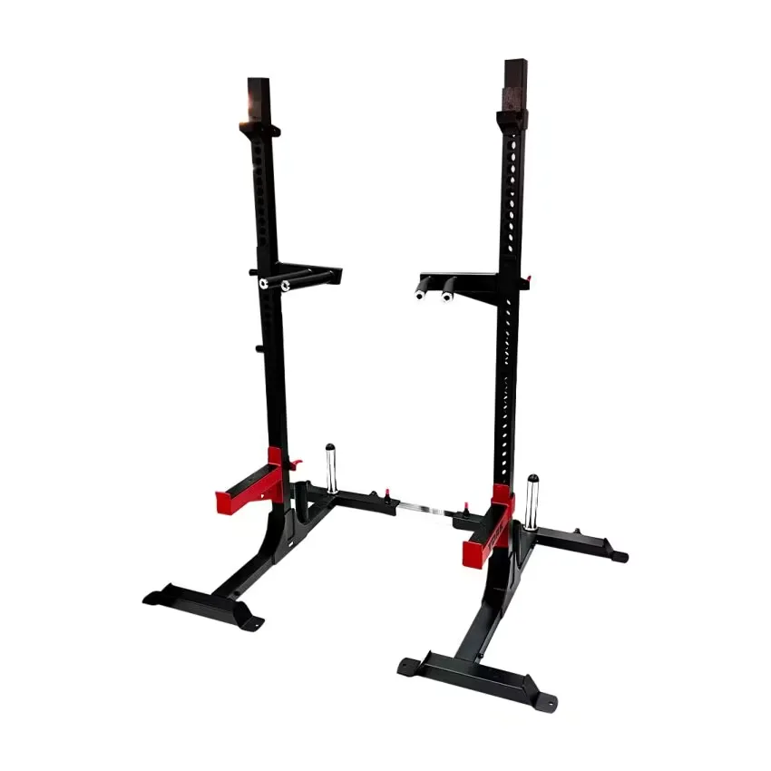 York Adjustable Width Squat Stand Black Red AX1029