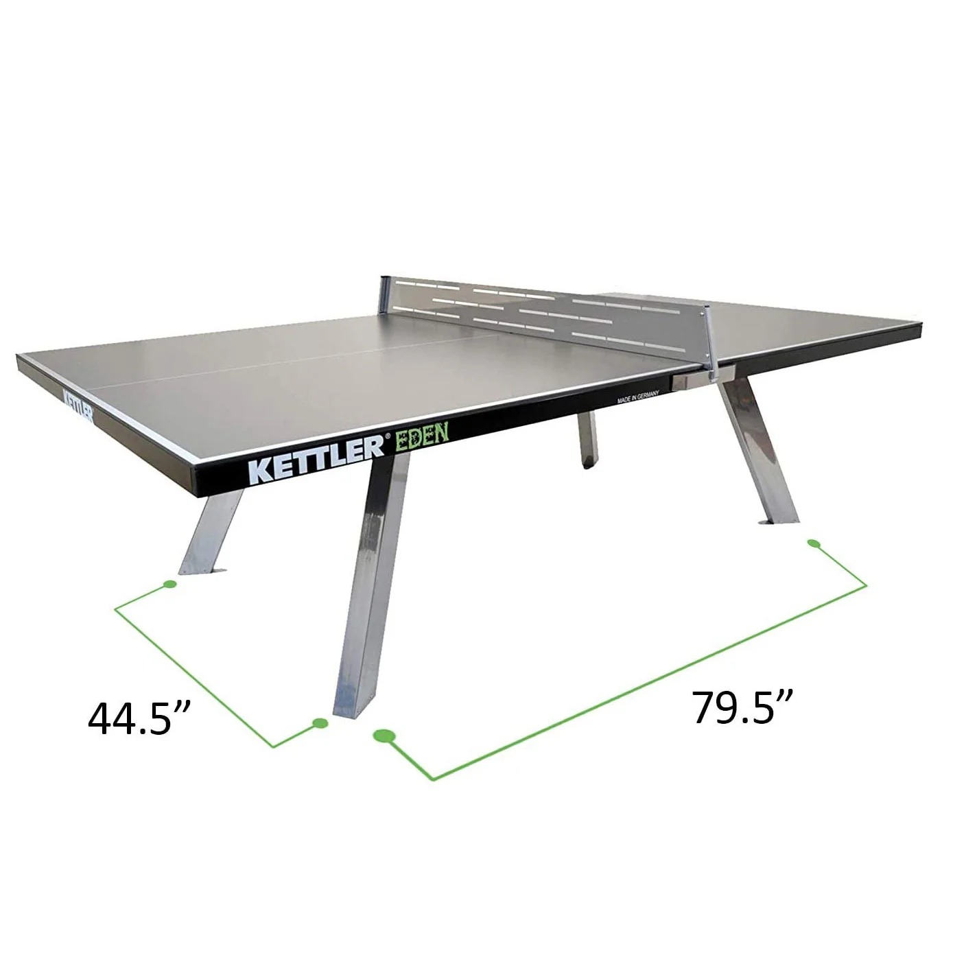 Kettler Eden Outdoor Stationary Table Tennis Table- GERMAN