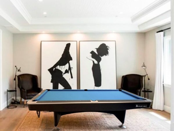 Knight Shot Royal Evo Commercial Pool Table 9ft. Ball Return System
