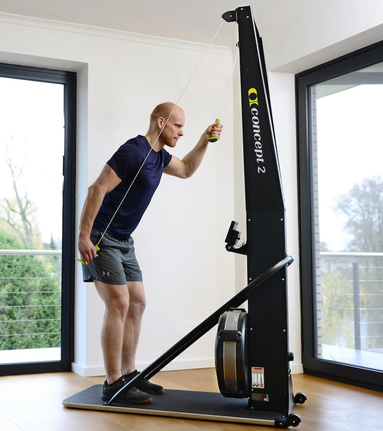 Concept2 SkiErg and Floor Stand