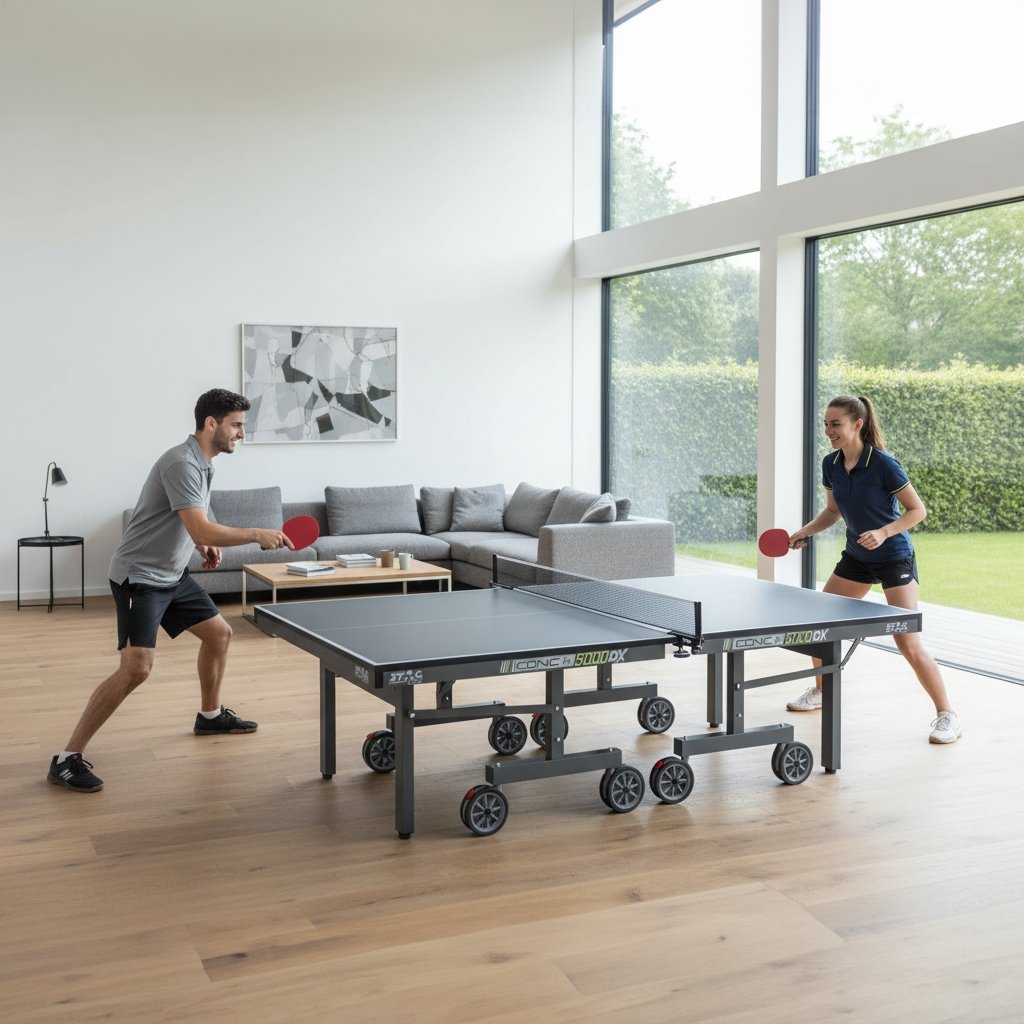 Stag Iconic 5000 DX Table Tennis Table - Unmatched Performance & True Ball Bounce