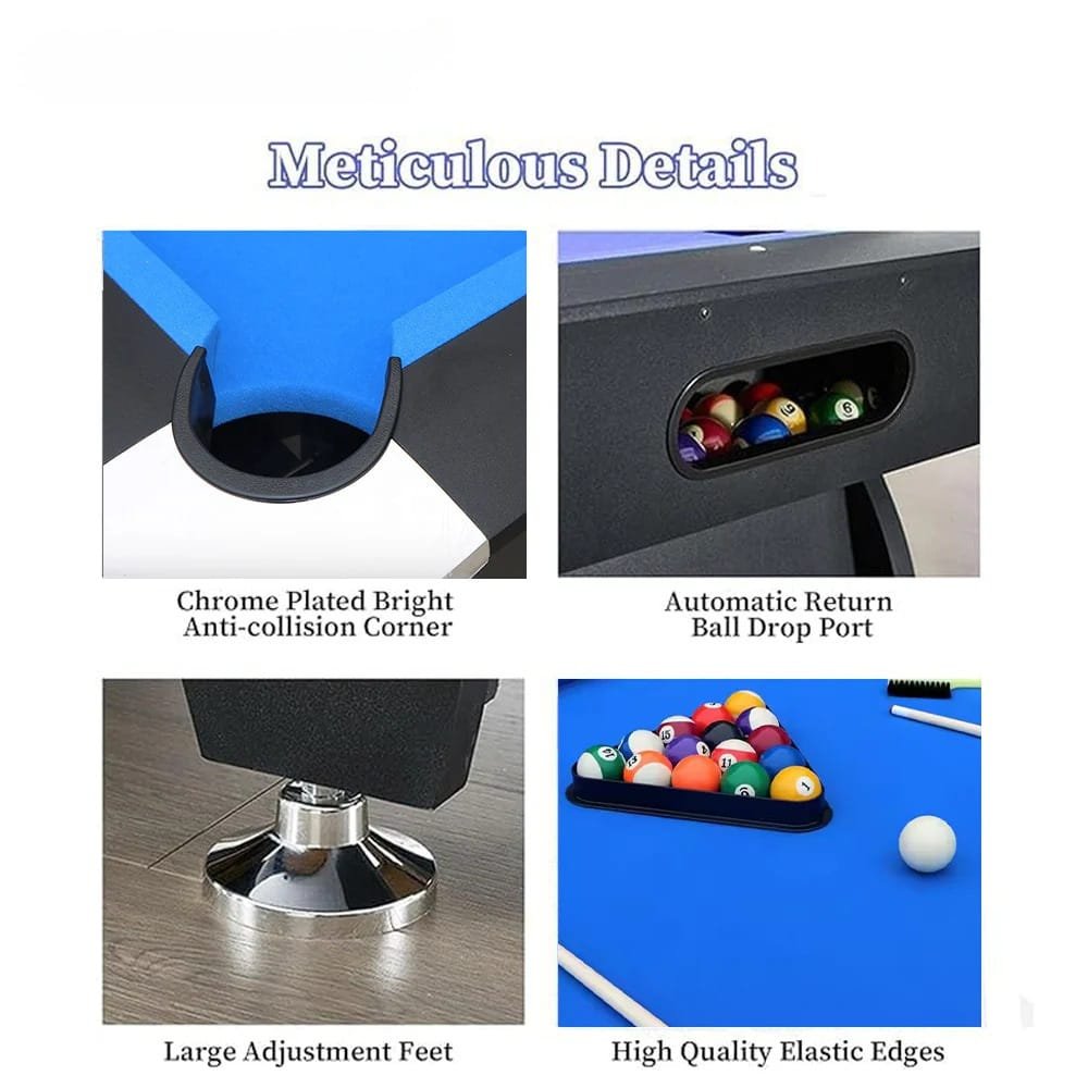 Miracle Fitness 7ft Auto Ball Return Billiard Pool Table