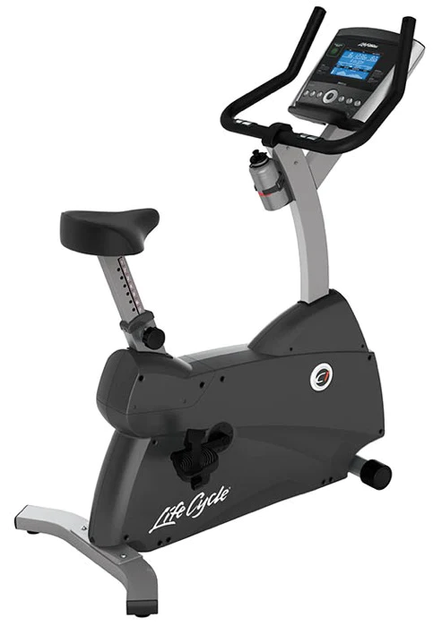 Life Fitness C1 Upright Lifecycle Exercise Bike With Go Console