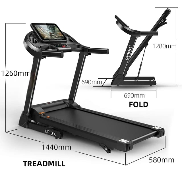 Miracle Fitness 2.5HP Motor Home use Treadmill CP-X2