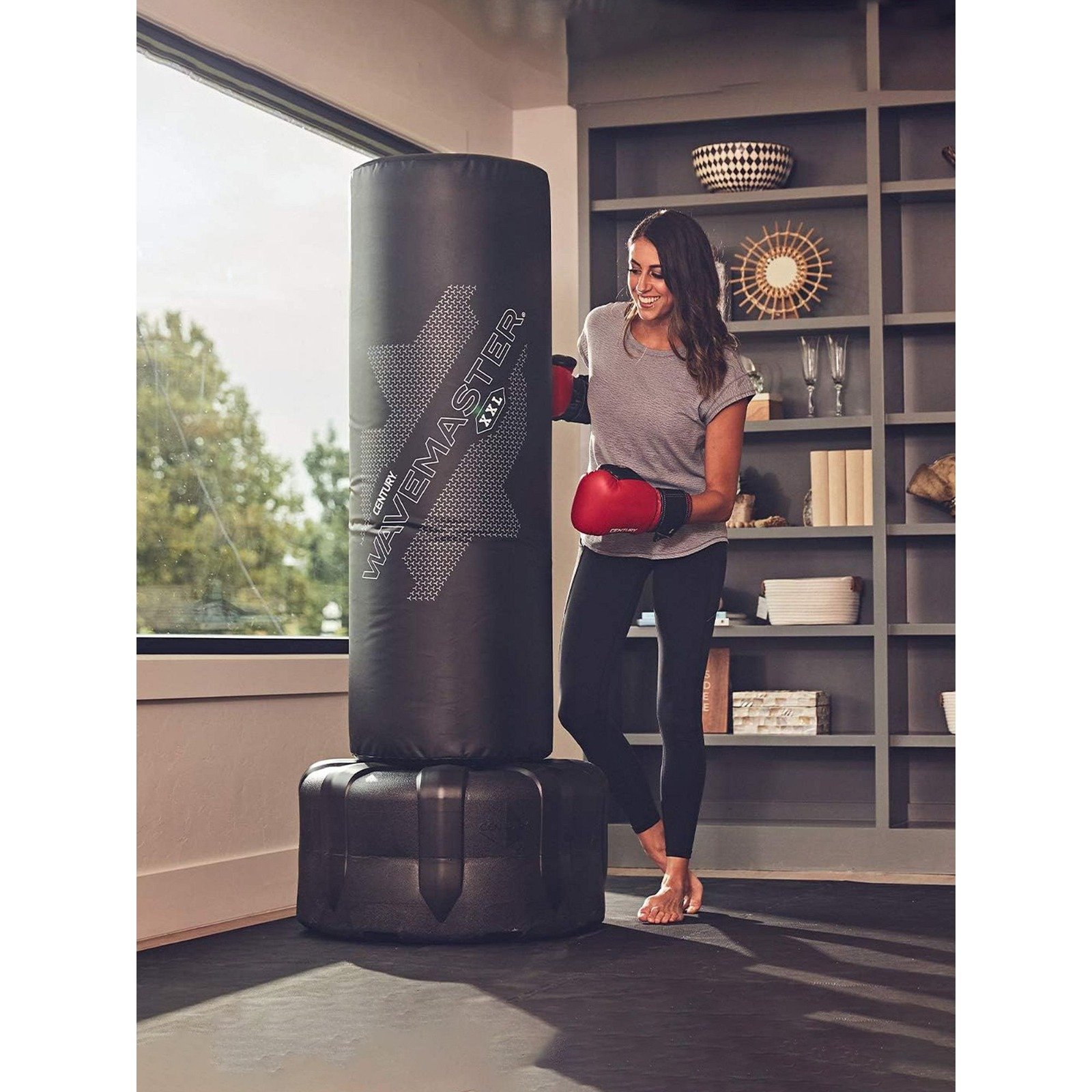 Century XXL Freestanding Punching Bag with Base | Pack of 2 | Black