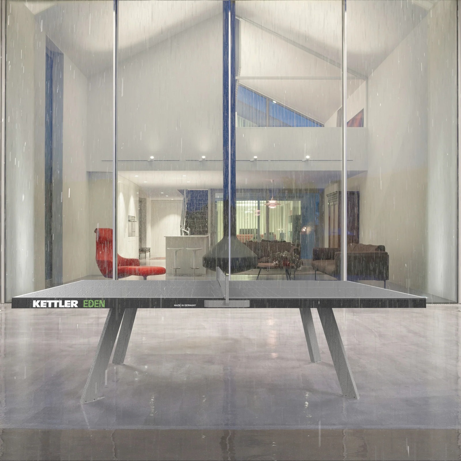 Kettler Eden Outdoor Stationary Table Tennis Table- GERMAN
