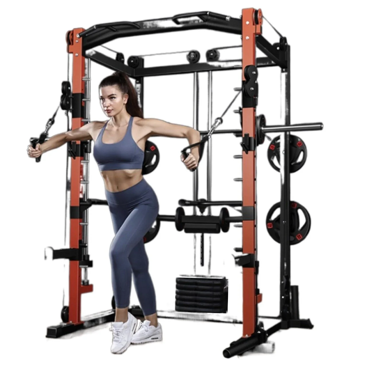 Multi-Functional Smith and Cable Machine