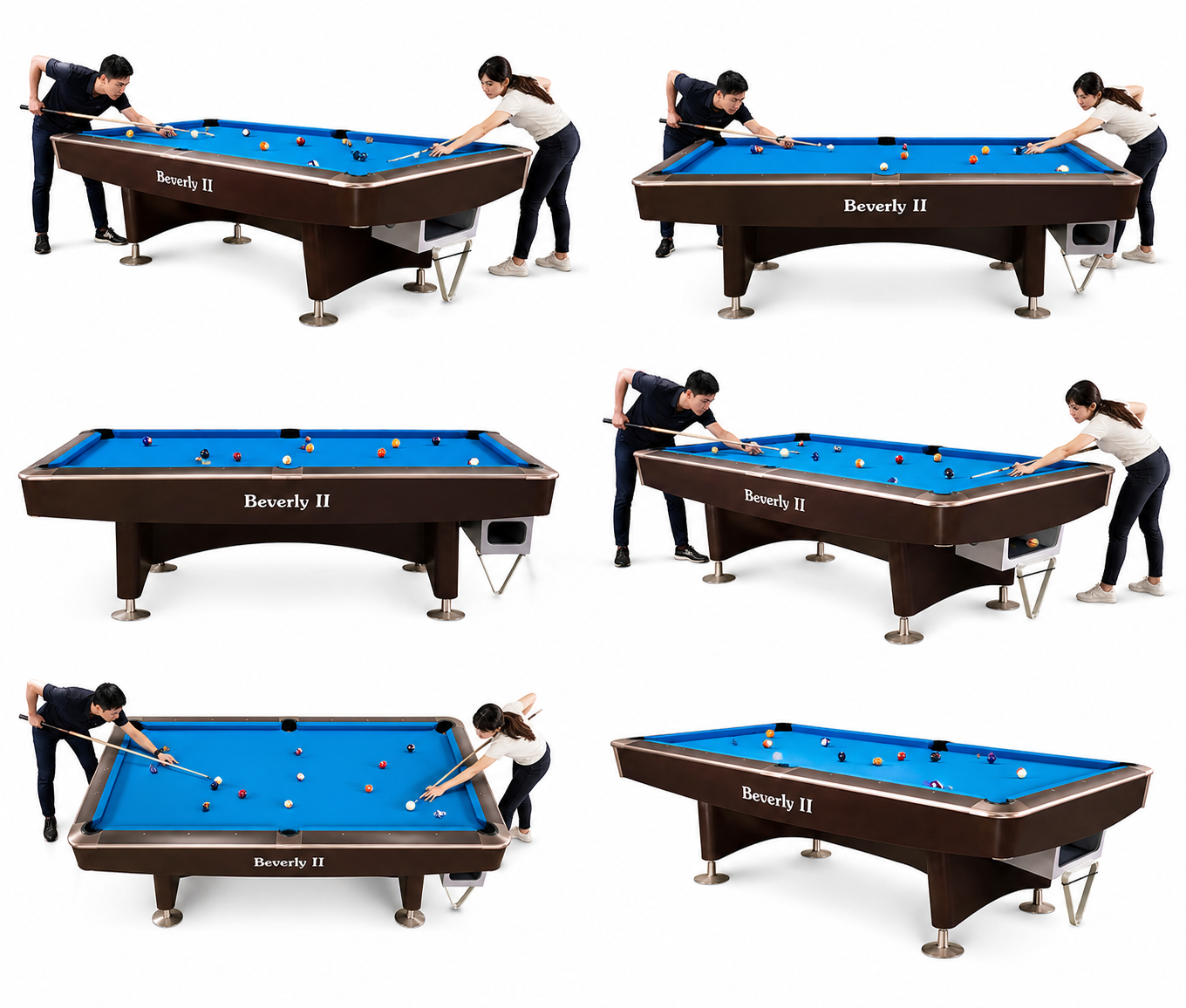Beverly II 8 Feet Marble Top Pool Table 4th Generation