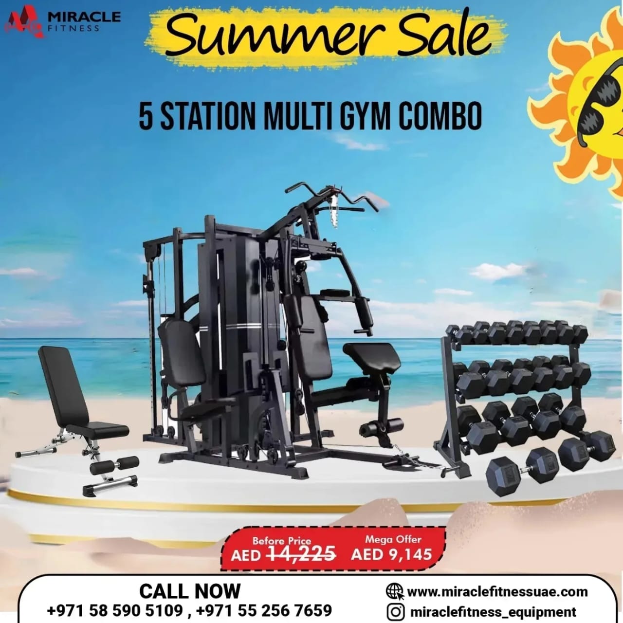 Multifunctional Machine Home Gym Combo Set