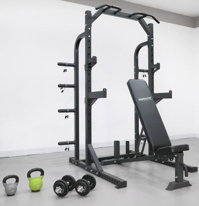 Miracle Fitness Half Power Squat Rack Cage- WB064
