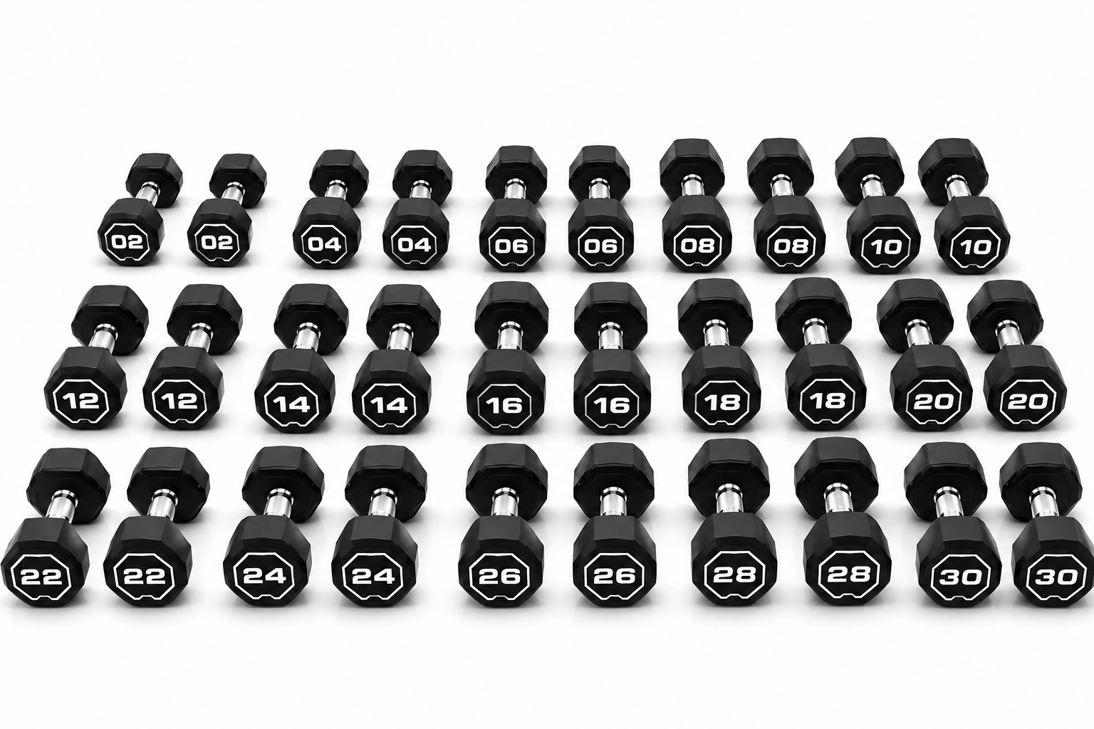 Escape Fitness Nucleus Urethane Dumbbells Sets 2Kg to 30Kg - UK