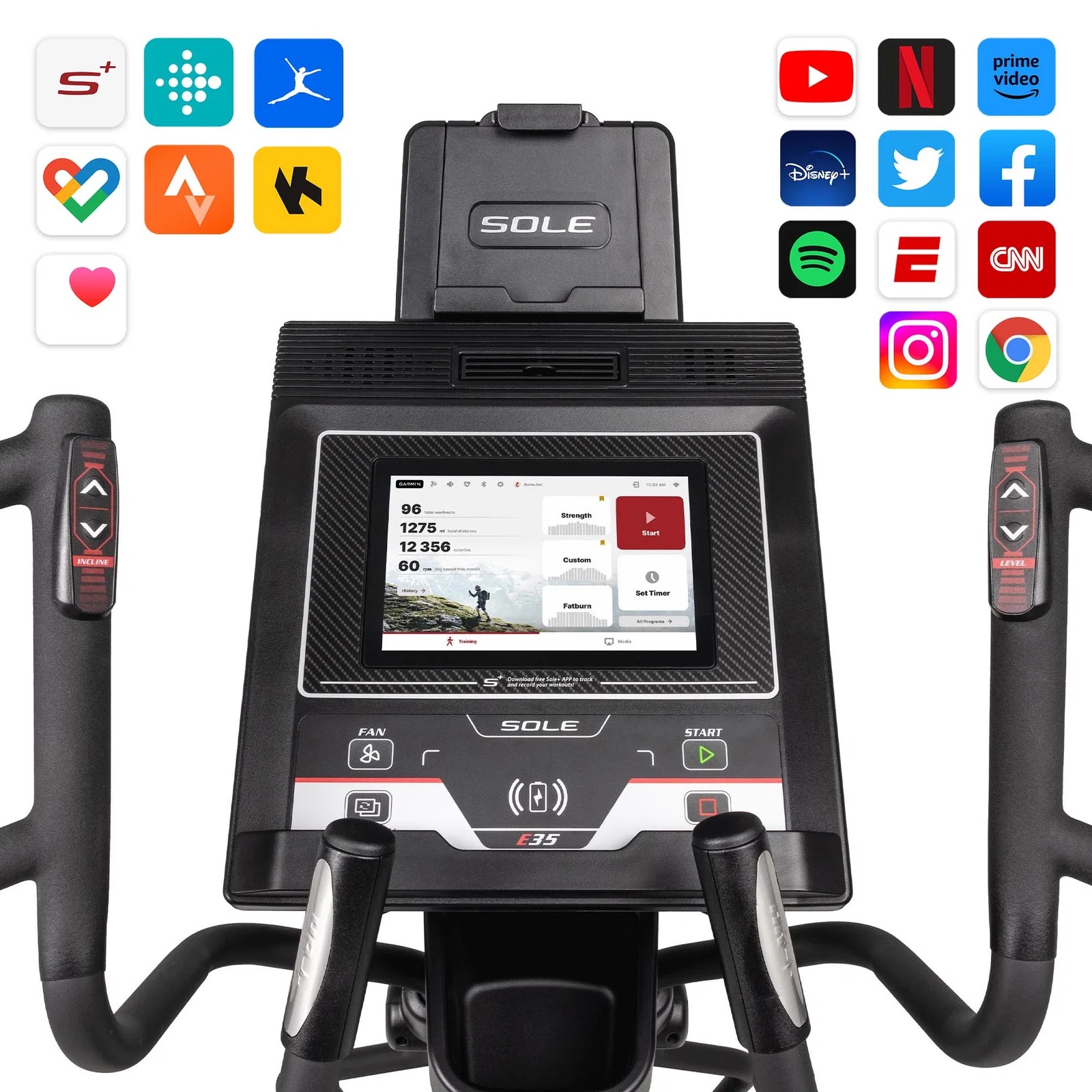 Sole Fitness E35 ENT Elliptical Cross Trainer 2023
