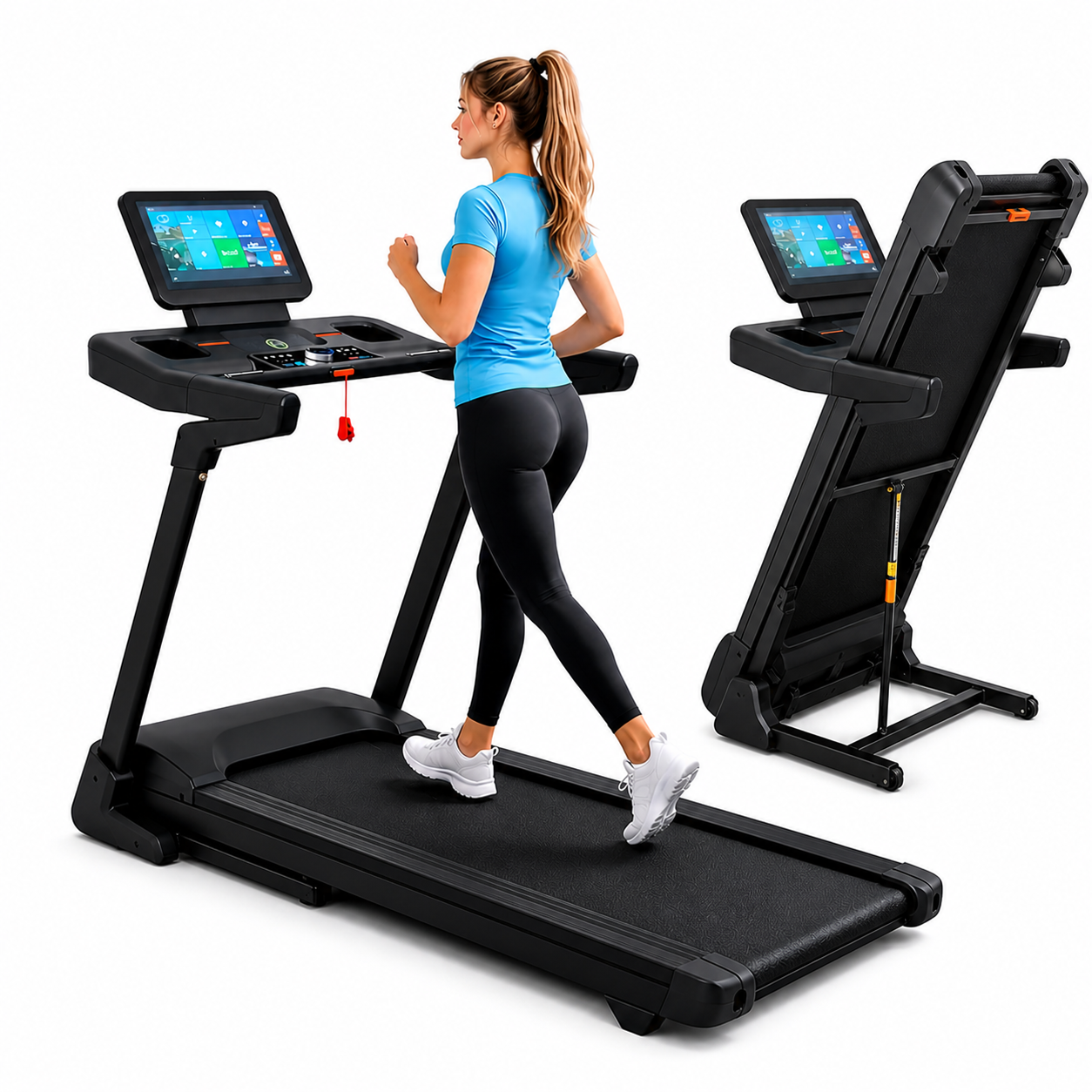 SKY Home Treadmill with 15.6” TFT Screen, 6.0HP Peak Motor