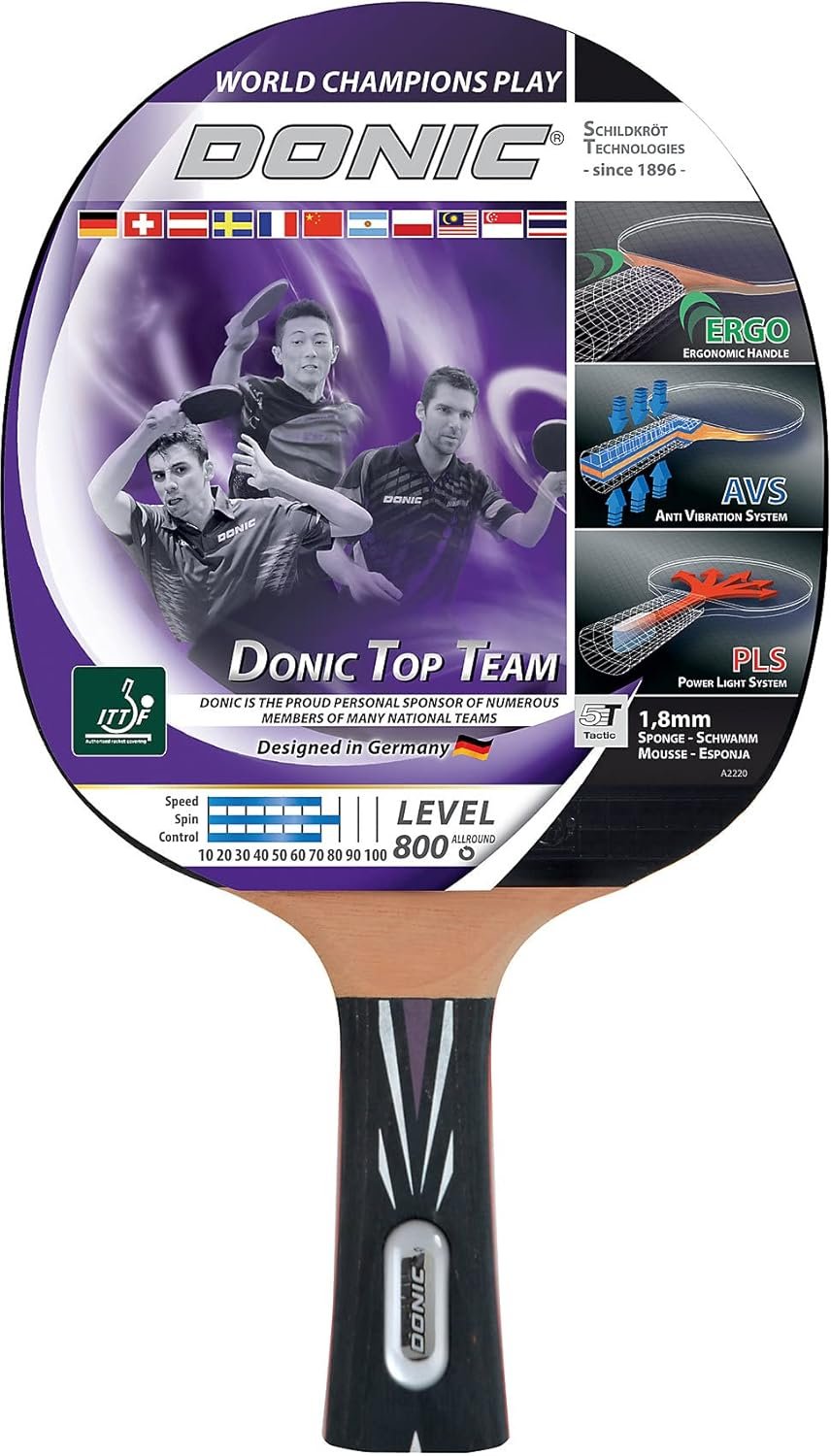 Donic Table Tennis Bat - Model Young Champs 200 to 900