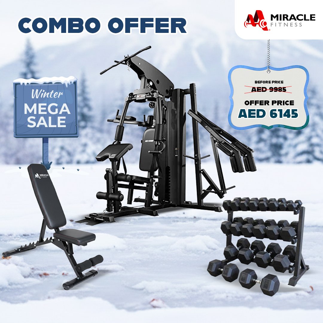 Multi Station Home Gym Equipment Combo