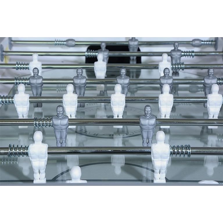 Indoor/Outdoor Foosball Table - Grey/White Color - Model 0Cal0015