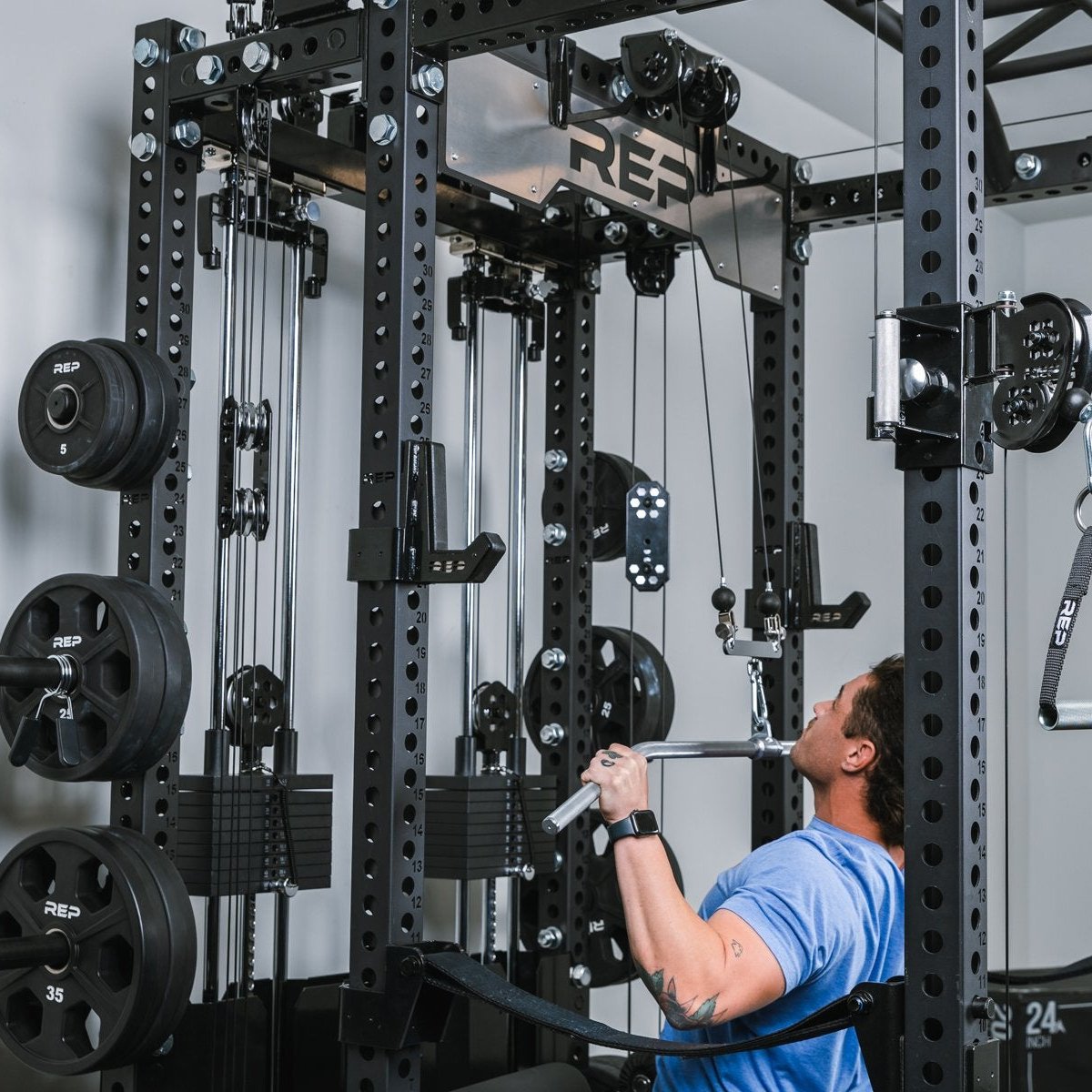 REP Fitness Athena Functional Trainer- Metallic Black | 6-Post PR-5000 System | 80 Inch