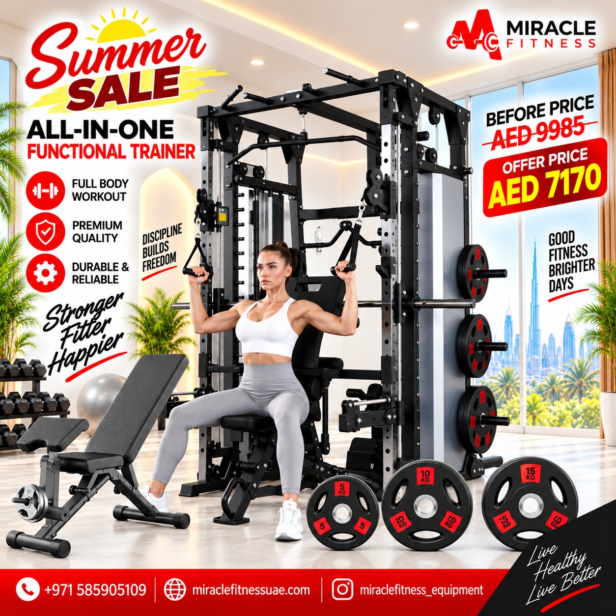 Body Strong All-in-One Smith Functional Trainer HD137 Combo Set