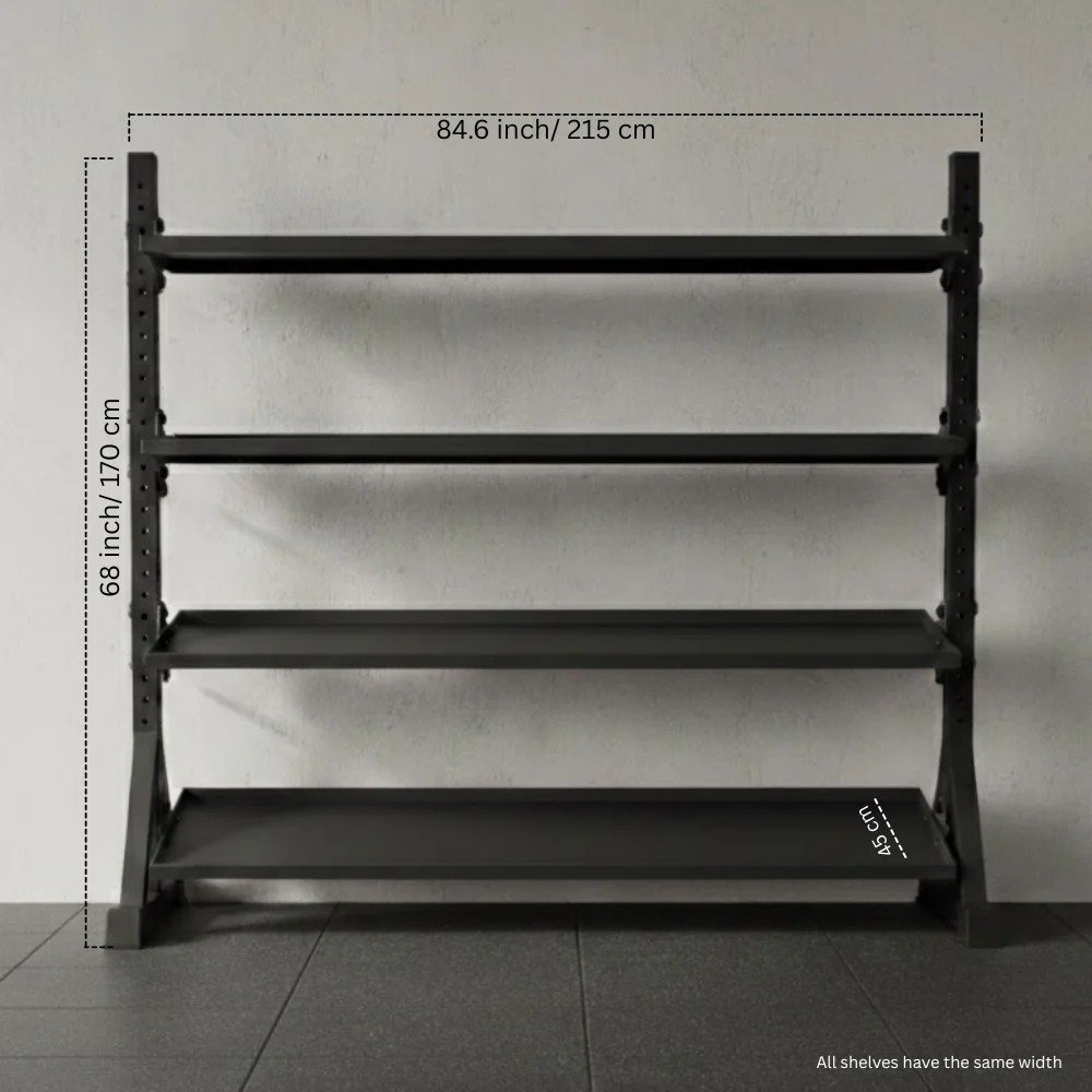 Miracle Fitness 4 Tier Commodity Storage Rack