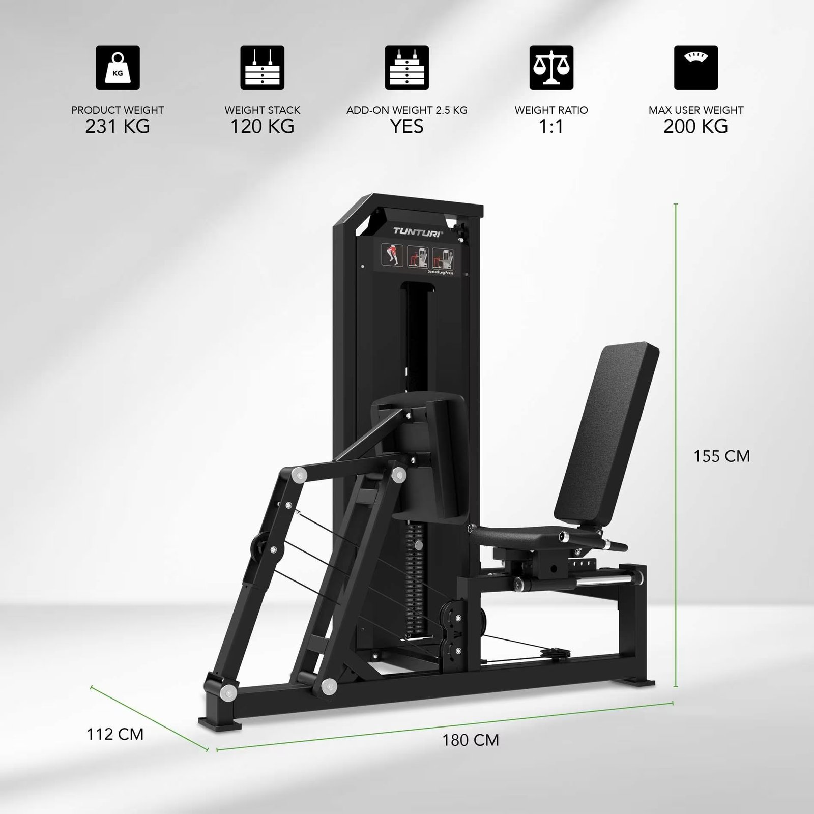 Tunturi Platinum Seated Leg Press - V-series