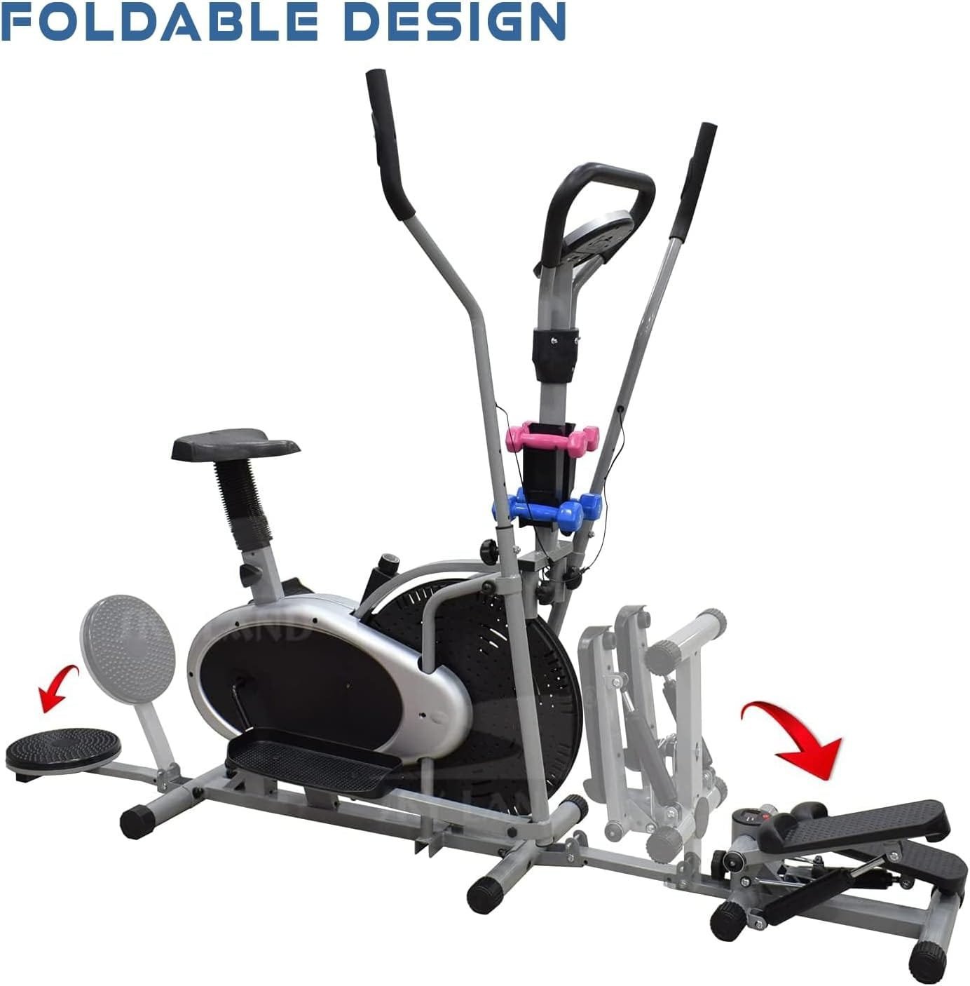 SKY Fitness Multifunctional 5-In-1 Orbitrek Exercise Bike