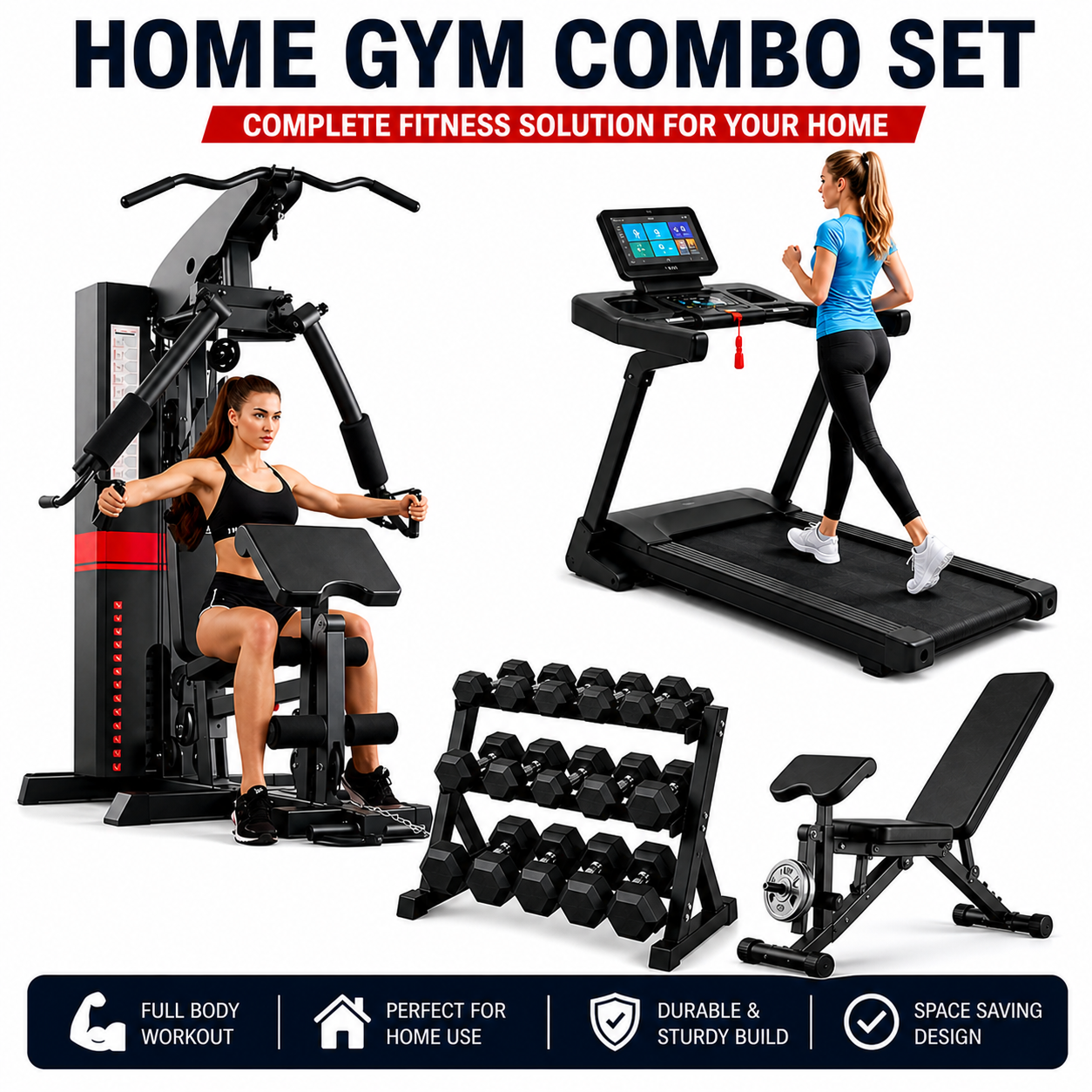Miracle Fitness Multifunctional Smart Home Gym Machine Combo